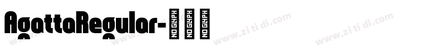 AgattaRegular字体转换