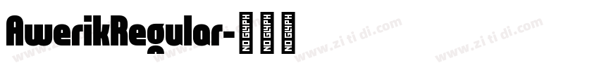 AwerikRegular字体转换