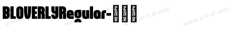 BLOVERLYRegular字体转换