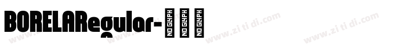 BORELARegular字体转换