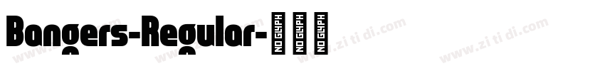 Bangers-Regular字体转换