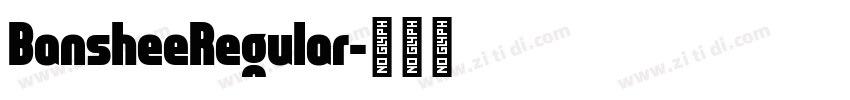 BansheeRegular字体转换