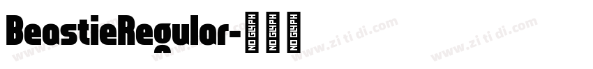 BeastieRegular字体转换