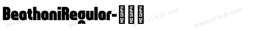 BeathaniRegular字体转换
