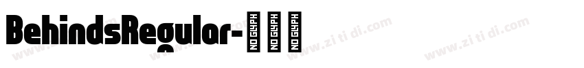 BehindsRegular字体转换