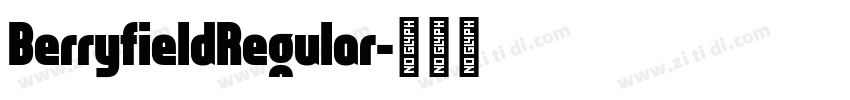 BerryfieldRegular字体转换