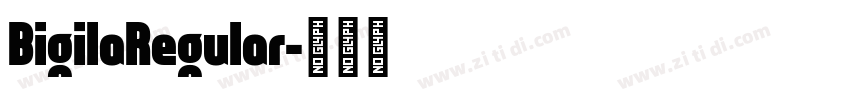 BigilaRegular字体转换