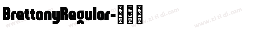 BrettanyRegular字体转换