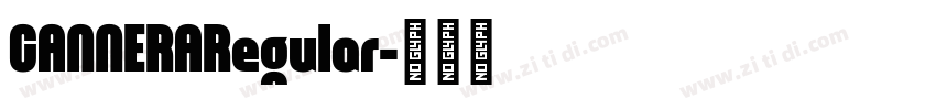 CANNERARegular字体转换