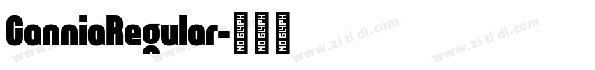 CanniaRegular字体转换