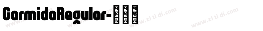 CarmidaRegular字体转换