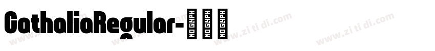 CathaliaRegular字体转换