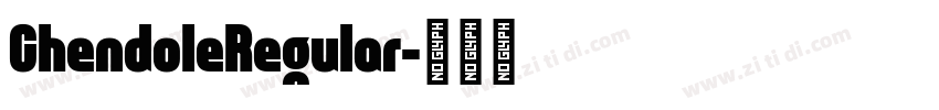 ChendoleRegular字体转换