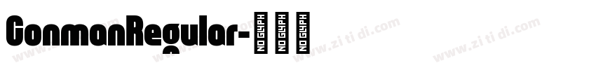 ConmanRegular字体转换