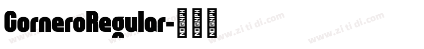 CorneroRegular字体转换