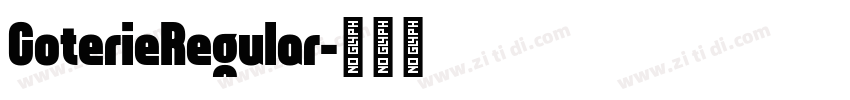 CoterieRegular字体转换