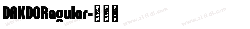 DAKDORegular字体转换