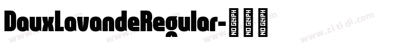 DauxLavandeRegular字体转换