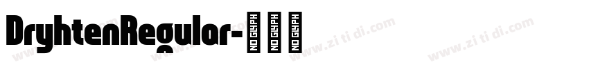 DryhtenRegular字体转换