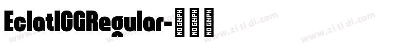 EclatICGRegular字体转换