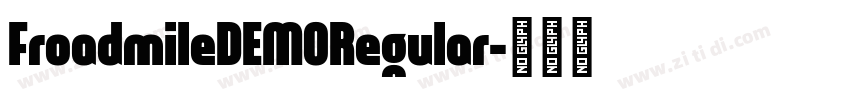 FroadmileDEMORegular字体转换