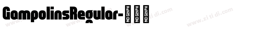 GampolinsRegular字体转换