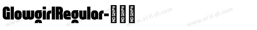 GlowgirlRegular字体转换