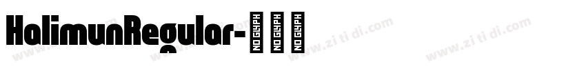 HalimunRegular字体转换