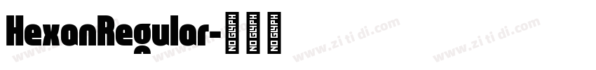 HexanRegular字体转换