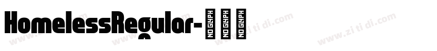 HomelessRegular字体转换