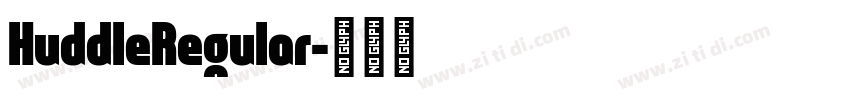 HuddleRegular字体转换