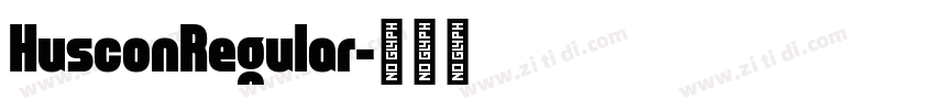 HusconRegular字体转换