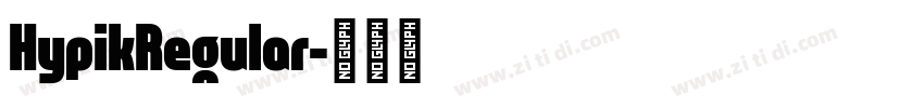 HypikRegular字体转换