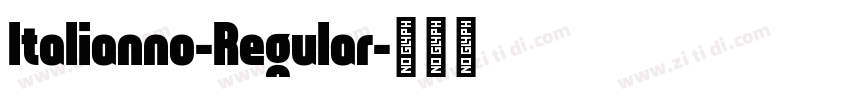 Italianno-Regular字体转换