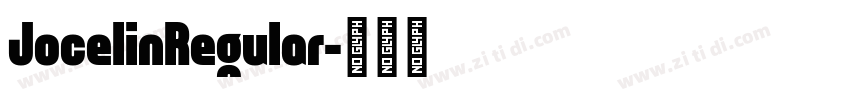 JocelinRegular字体转换