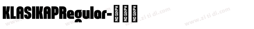 KLASIKAPRegular字体转换