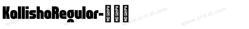 KallishaRegular字体转换