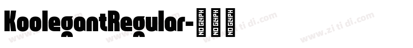 KoolegantRegular字体转换