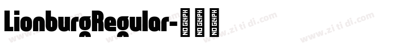 LionburgRegular字体转换