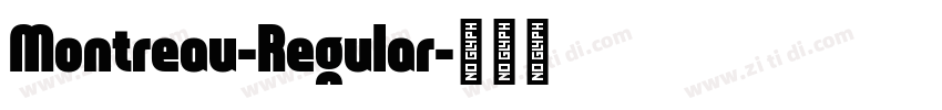 Montreau-Regular字体转换