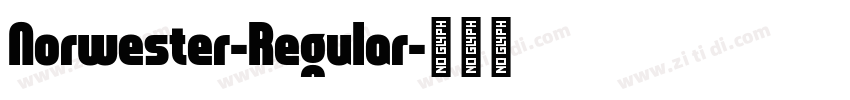 Norwester-Regular字体转换