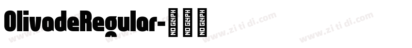 OlivadeRegular字体转换