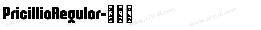 PricilliaRegular字体转换