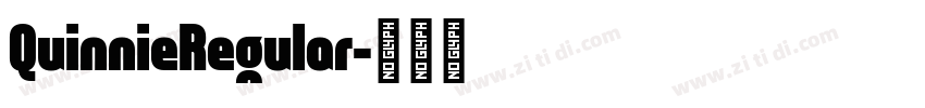QuinnieRegular字体转换