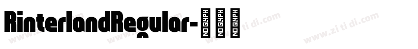 RinterlandRegular字体转换