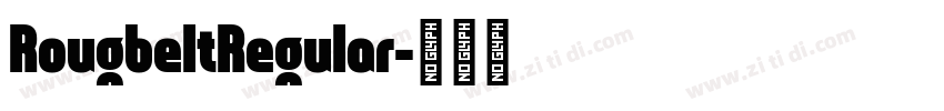 RougbeltRegular字体转换