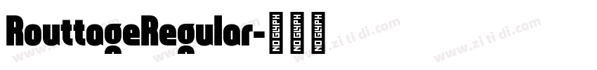 RouttageRegular字体转换