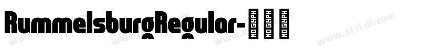 RummelsburgRegular字体转换