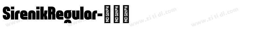 SirenikRegular字体转换