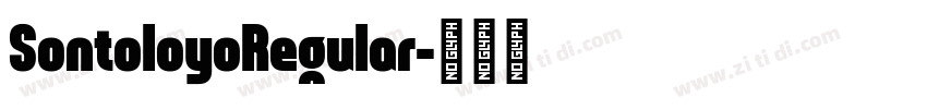 SontoloyoRegular字体转换
